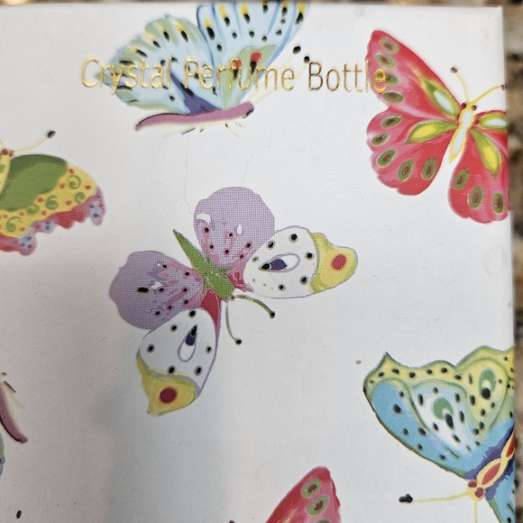 Oleg Cassini Crystal Perfume Bottle Twist Cap Stopper Parfum Refillable Reusable - Picture 5 of 16